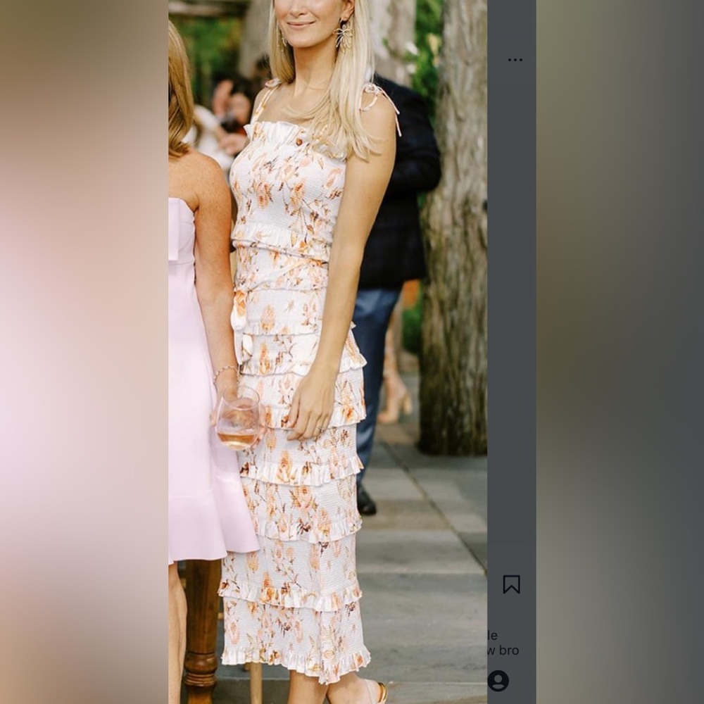 V. Chapman Lily Midi Dress in Sunset Savannah